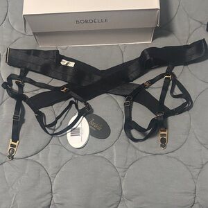 Bordelle bondage harness brief NWT